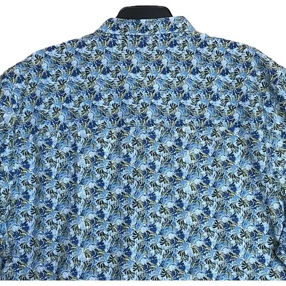 Tommy Bahama Shirt Men's 3XLT Big & Tall Bahama Coast Chico Palms Blue NEW